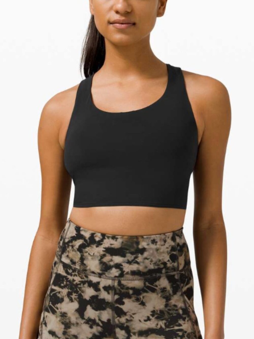 Lululemon Stash It Bra Black Size 6 Medium Support B/C Cup Zip Pocket Size 4 - Picture 2 of 4
